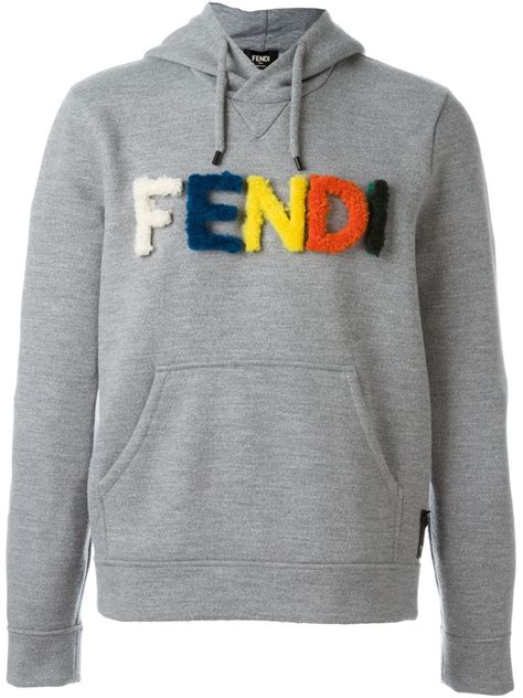 grey fendi hoodie|farfetch Fendi hoodie.